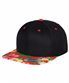 Black/Floral Red